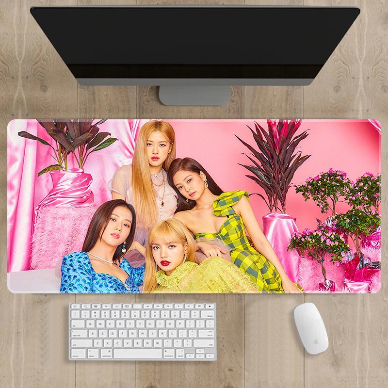 Tấm Lót Chuột Và Bàn Phím Máy Tính In Hình Nhóm Nhạc blackpink Xinh Xắn