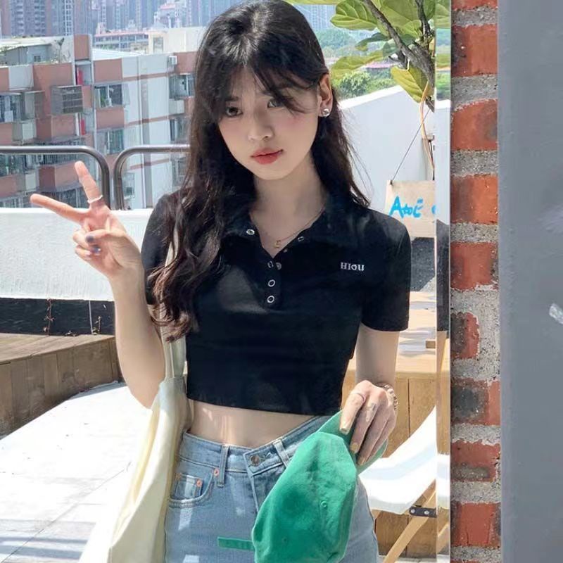 COZOK Áo polo Ngắn Tay Dáng Ôm Dễ Phối Đồ Thời Trang