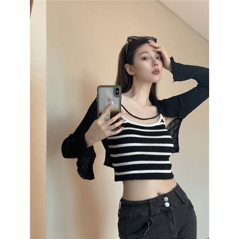 NRVP Áo Tank Top Màu Sắc Đơn Giản Thoải Mái Quyến Rũ Cho Nữ