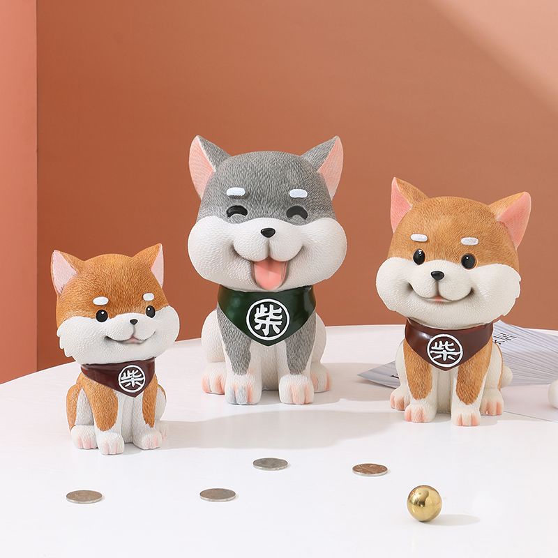 Ống Heo Tiết Kiệm Thiết Kế Dễ Thương Ống Heo Tiết Kiệm Hình Chú Chó Shiba Inu Năm 2022 Dễ Thương