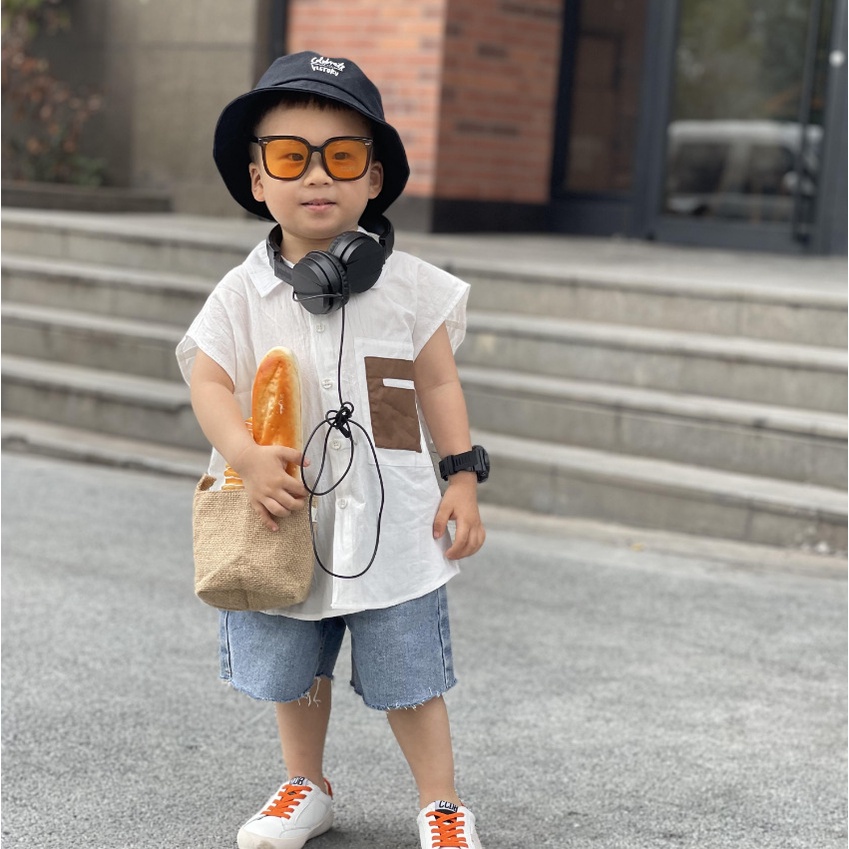 Quần Short Denim Thời Trang Hàn Quốc 2023 Dành Cho Bé