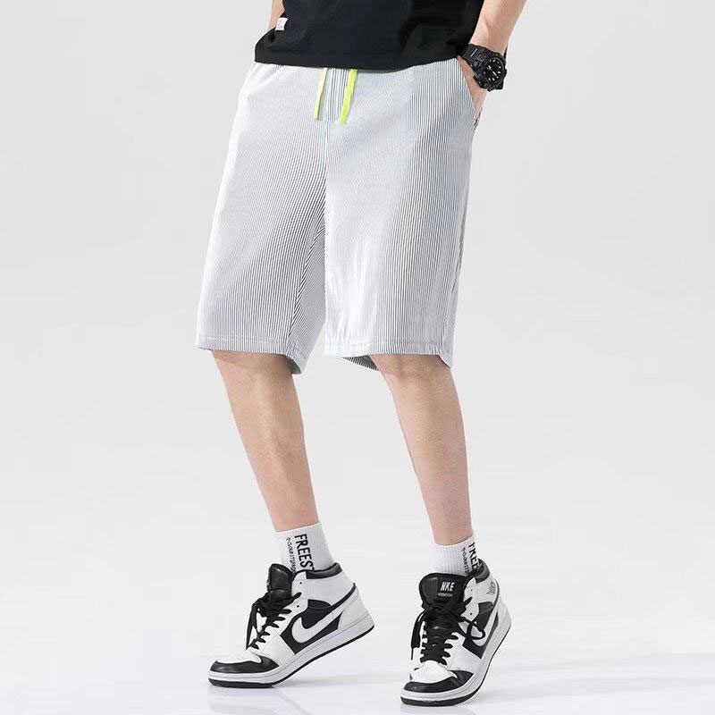 Quần Short Thể Thao Bóng Rổ Vải Lụa Lạnh Màu Sắc Đơn Giản Thời Trang Mùa Hè Cho Nam M-5XL