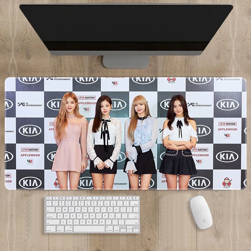 Tấm Lót Chuột Và Bàn Phím Máy Tính In Hình Nhóm Nhạc blackpink Xinh Xắn