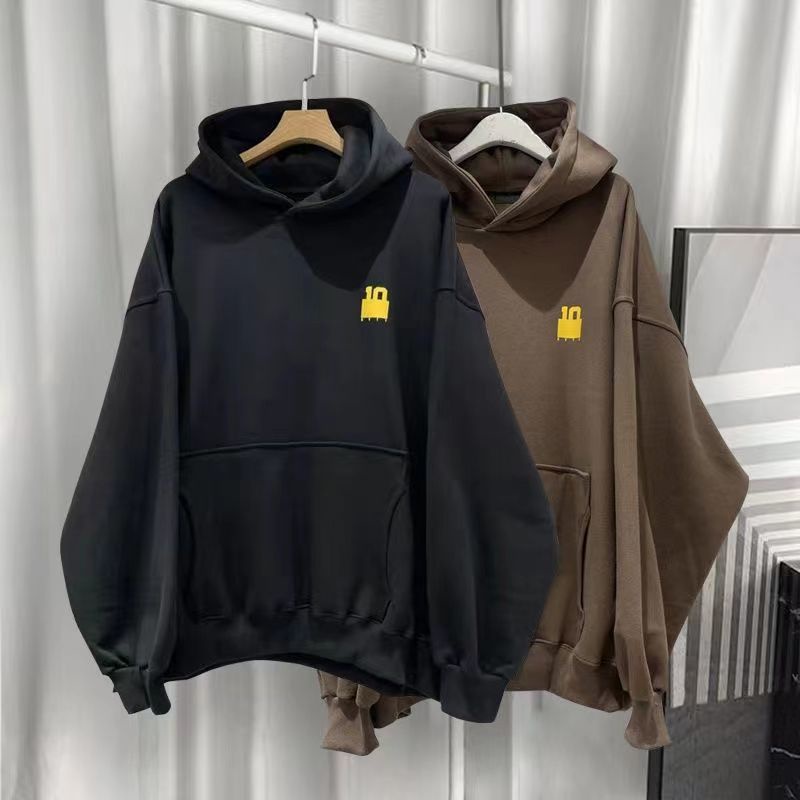 Áo Hoodie Dài Tay Form Rộng In Họa Tiết Dễ Thương Cho Nam