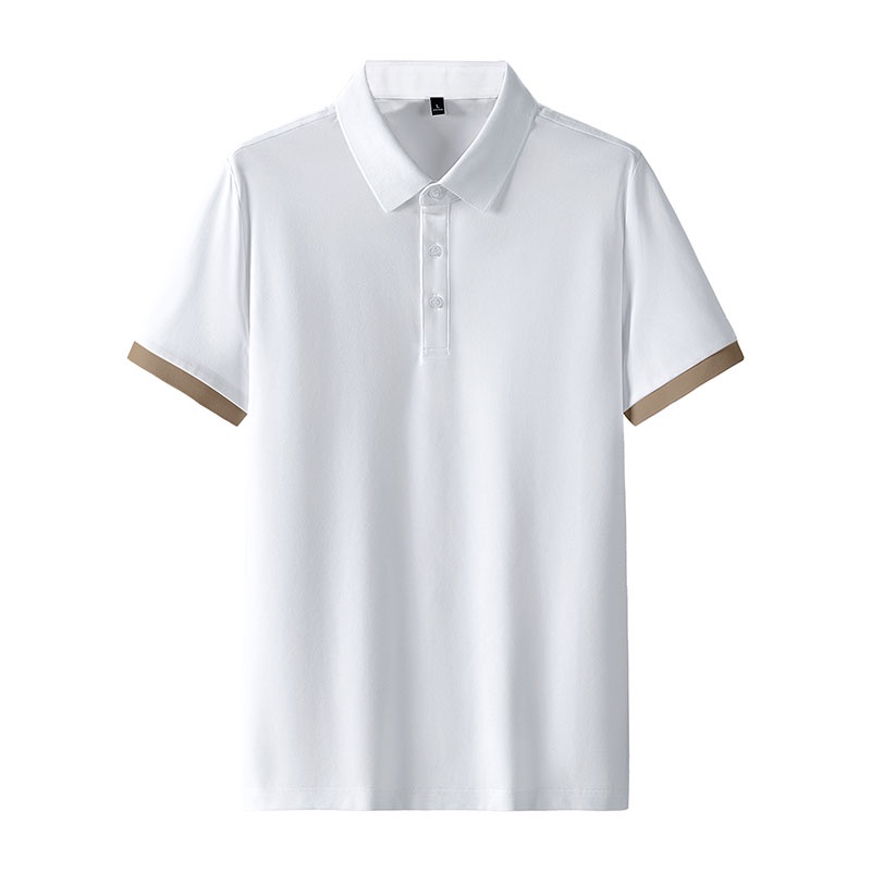 Áo polo Mỏng Tay Ngắn Màu Trơn Thời Trang Trẻ Trung Cho Nam