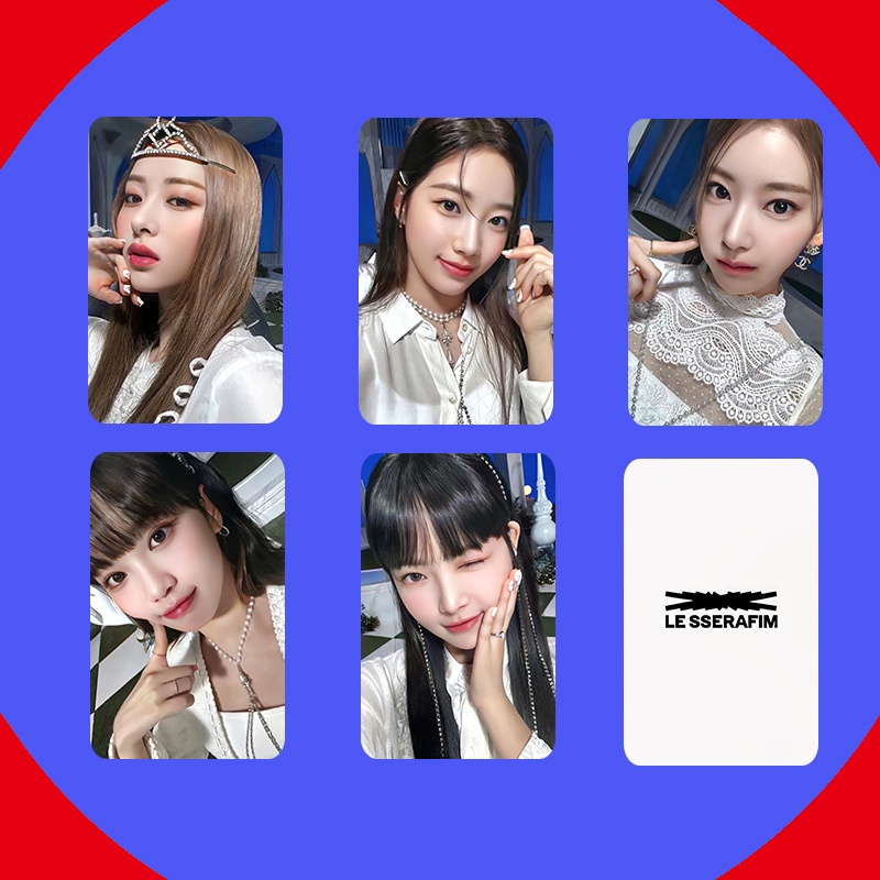 Set 5 Tấm Ảnh Lomo Card Card Phim SAKURA CHAEWON YUNJIN KAZUHA