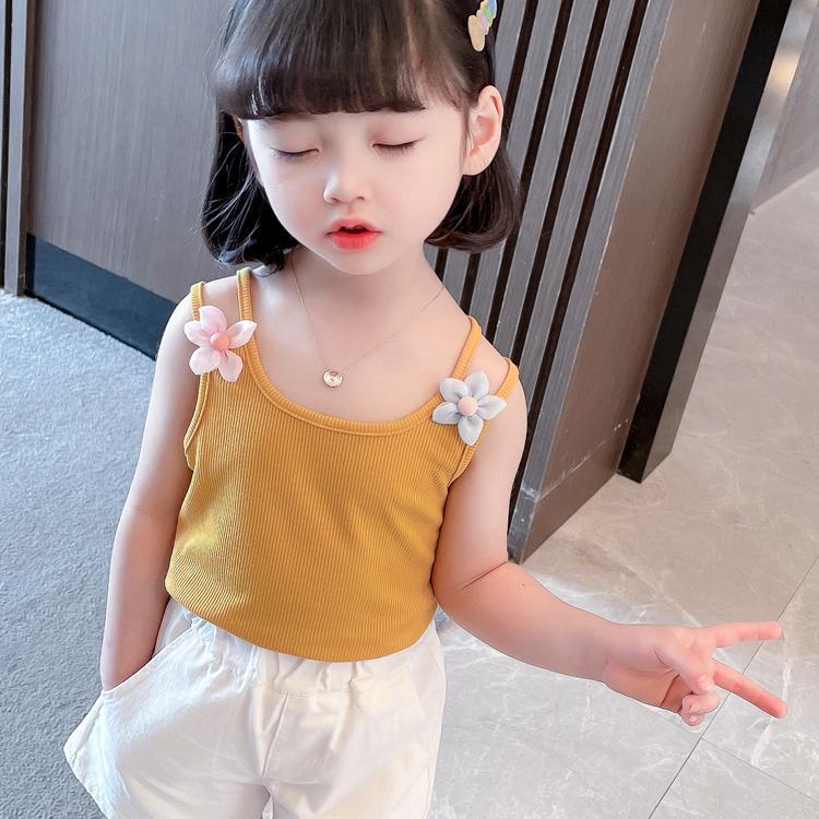 Áo Hai Dây In Hoa Màu Sắc Kẹo Ngọt Thời Trang Mùa Hè Hàn Quốc 202