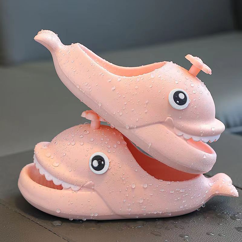 Dép Sandal Đi Trong Nhà Mùa Hè 2023 In Họa Tiết Cá Voi Hoạt Hình Siêu Dễ Thương Có Cảm Giác Chạm Cảm Giác Như Bé Trai Bé Gái