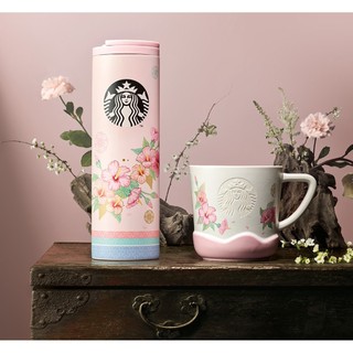 🎀 2023 starbucks hàn quốc rose of sharon mug 355ml / troy tumbler 473ml