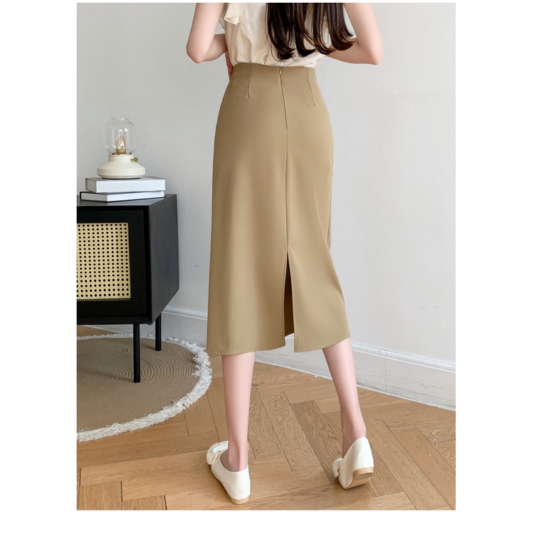 Chân Váy Lửng Màu Sắc Đơn Giản Phong Cách Hàn Quốc Dành Cho Nữ