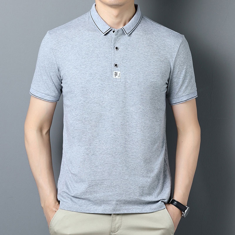 Áo polo Ngắn Tay Màu Sắc Đơn Giản Thời Trang Mùa Hè Cho Nam