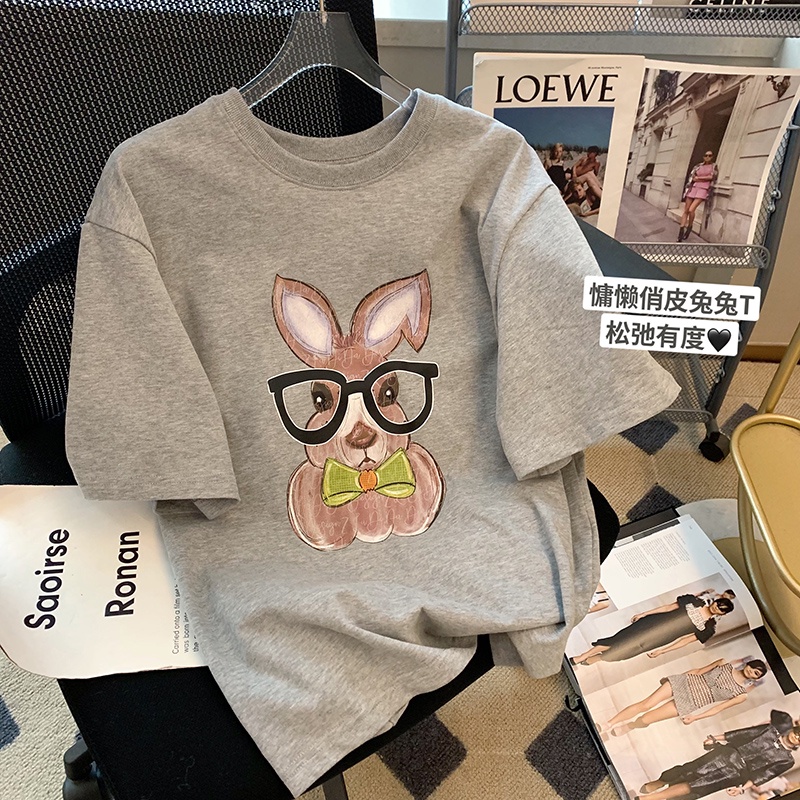 Áo thun NRVP 100% cotton tay ngắn dáng rộng plus size 3XL