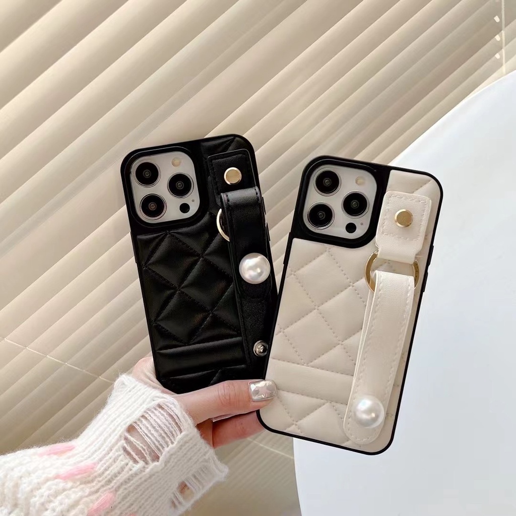 Ốp Điện Thoại Da Mềm Bảo Vệ Toàn Diện Có Quai Đeo Cổ Tay Cho Apple Iphone 12 pro max 11 xs max xi14 i13
