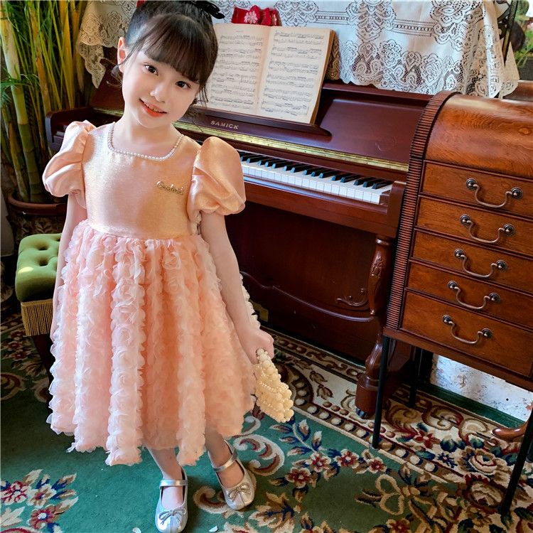 Đầm Công Chúa Mùa Hè 2023 Tay Phồng Siêu Cổ Tích Mẫu 23 Seckill Influencer Thời Trang Mùa Hè Mới Cho Bé Gái