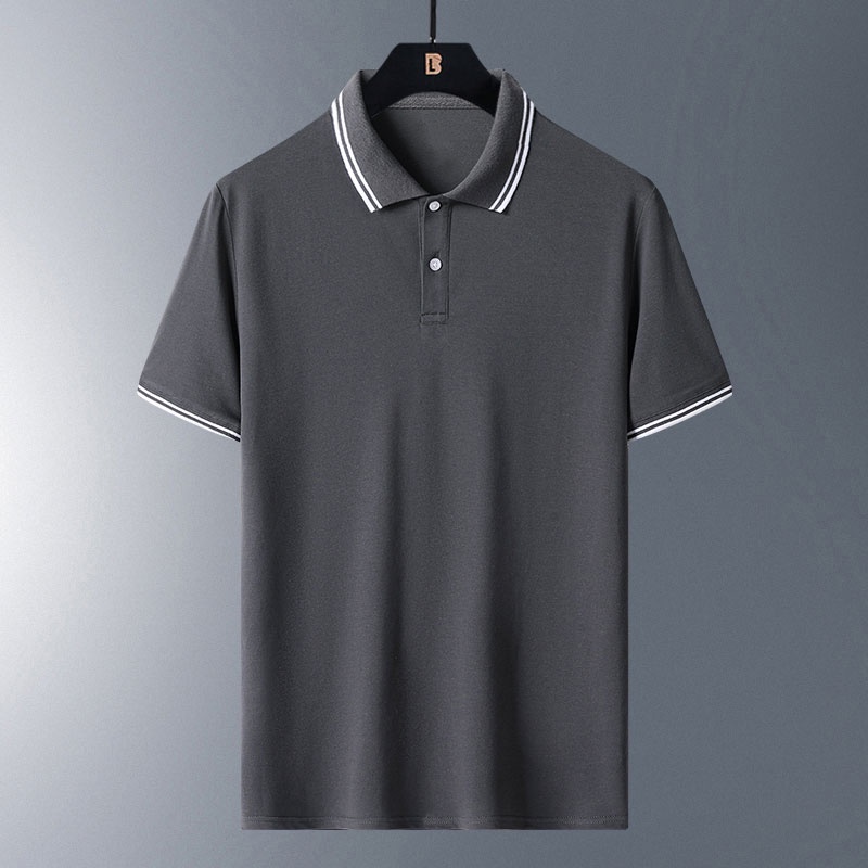 Áo polo Tay Ngắn Màu Trơn Đơn Giản Thời Trang Mùa Hè Hàng Mới Dành Cho Bạn Nam