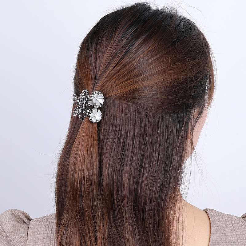 Kẹp Tóc Kim Loại Màu Đen Hình Quả Cherry Thời Trang Chất Lượng Cao