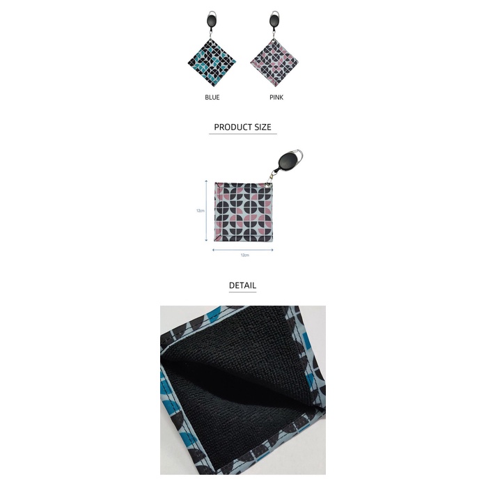 Khăn Lau Gậy Đánh Golf 12 * 12cm Phong Cách Hàn Quốc