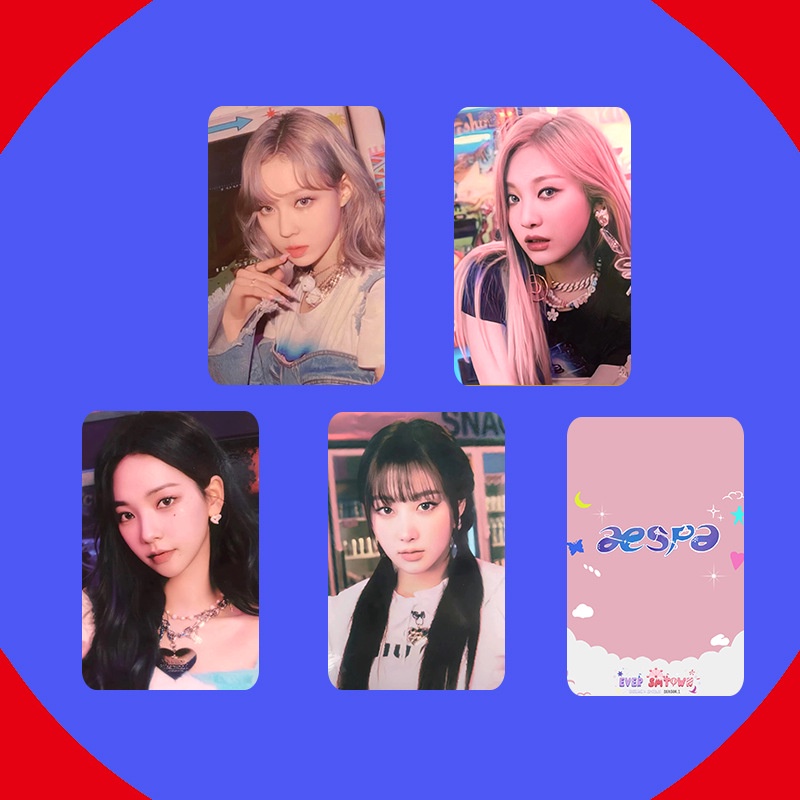 Set 4 Tấm Ảnh Lomo Card KARINA NINGNING GISELLE Mùa Đông 2023