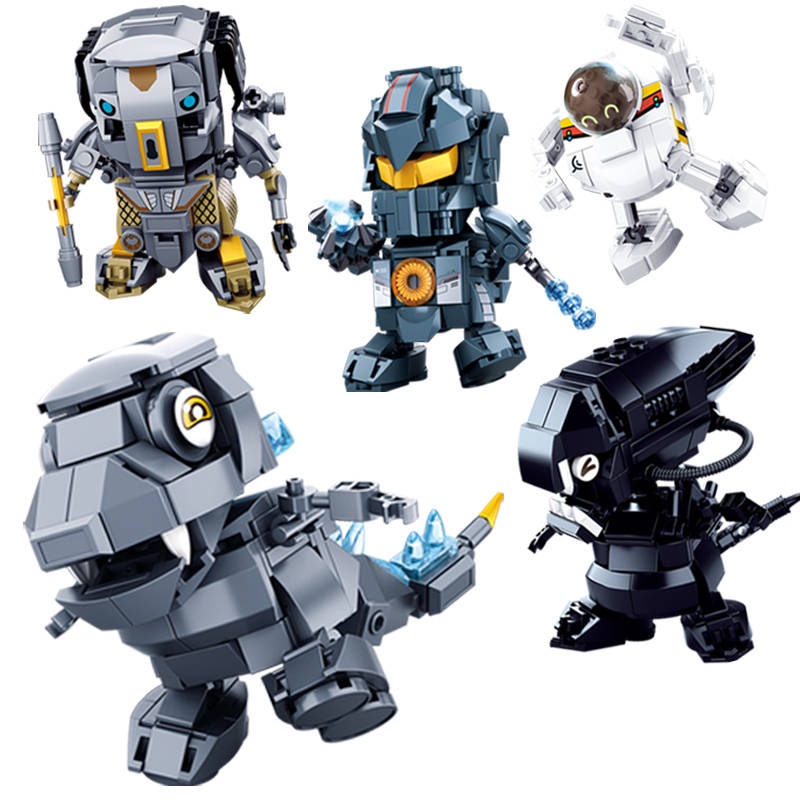 Đồ Chơi Lắp Ráp Lego Nhân Vật Godzilla 2 Pacific Rim Q Version Avengers 2 Mecha