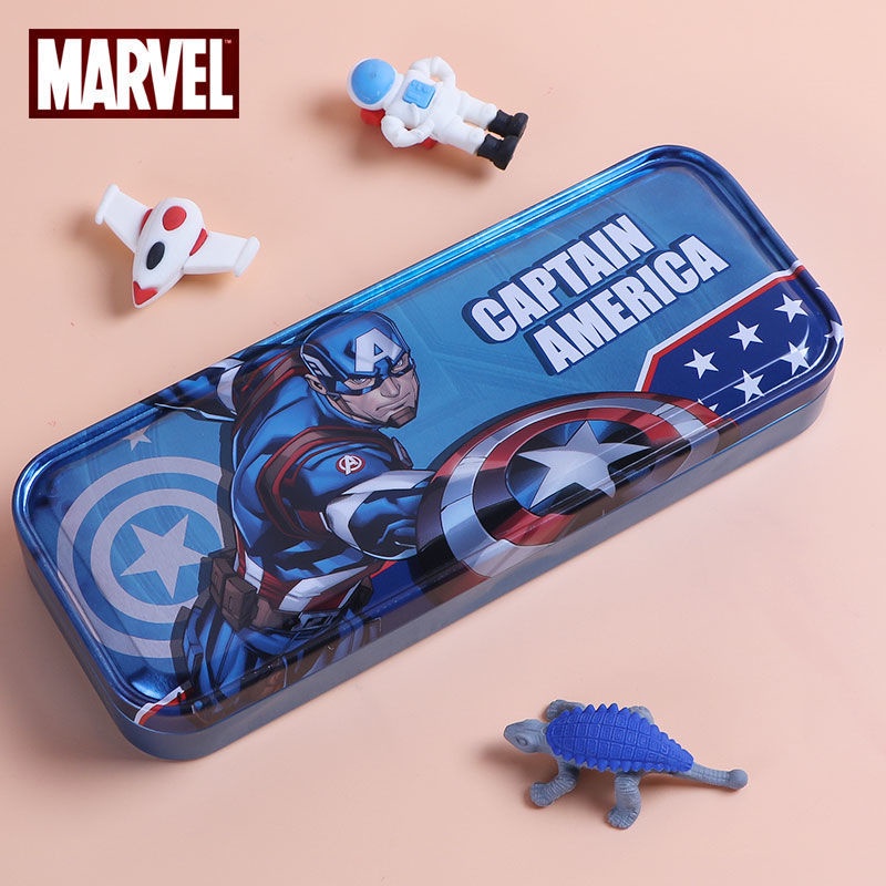 Hộp Bút Stylus Hai Lớp Đa Năng Họa Tiết Disney Marvel Spiderman 2023 Cho Học Sinh Tiểu Học Nam