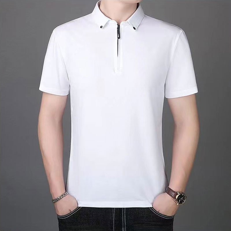 Áo polo Ngắn Tay Màu Trơn Phong Cách Hàn Quốc Trẻ Trung Cho Nam