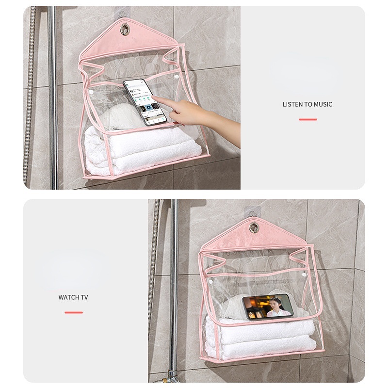 Túi Treo Đựng Đồ Bằng PVC Chống Nước Cho Nhà Tắm