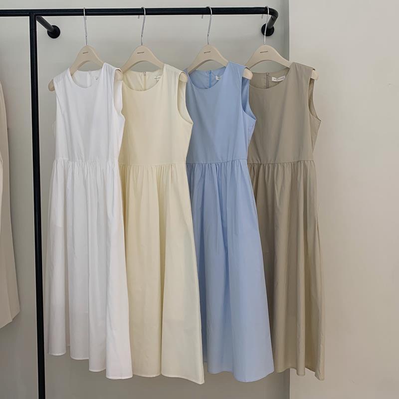 Mới Đầm Không Tay Dáng Rộng Thời Trang Dành Cho Nữ