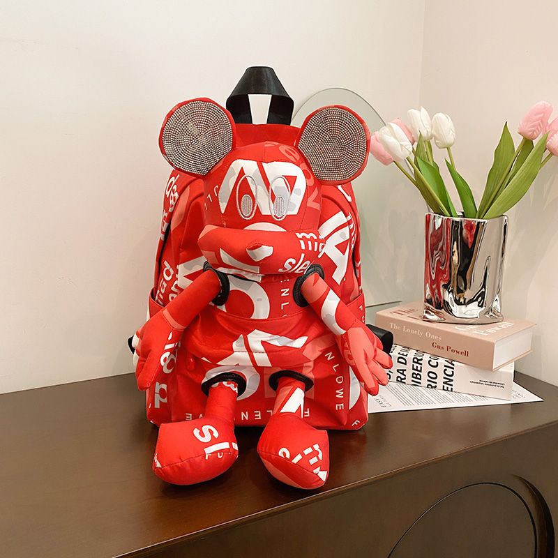 Hàng Mới Về Mới Ba Lô Đi Học / Du Lịch Cỡ Lớn In Hình Chuột Mickey Dễ Thương Cho Nam Và Nữ