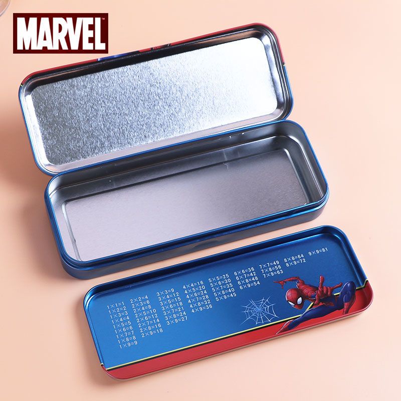 Hộp Bút Stylus Hai Lớp Đa Năng Họa Tiết Disney Marvel Spiderman 2023 Cho Học Sinh Tiểu Học Nam