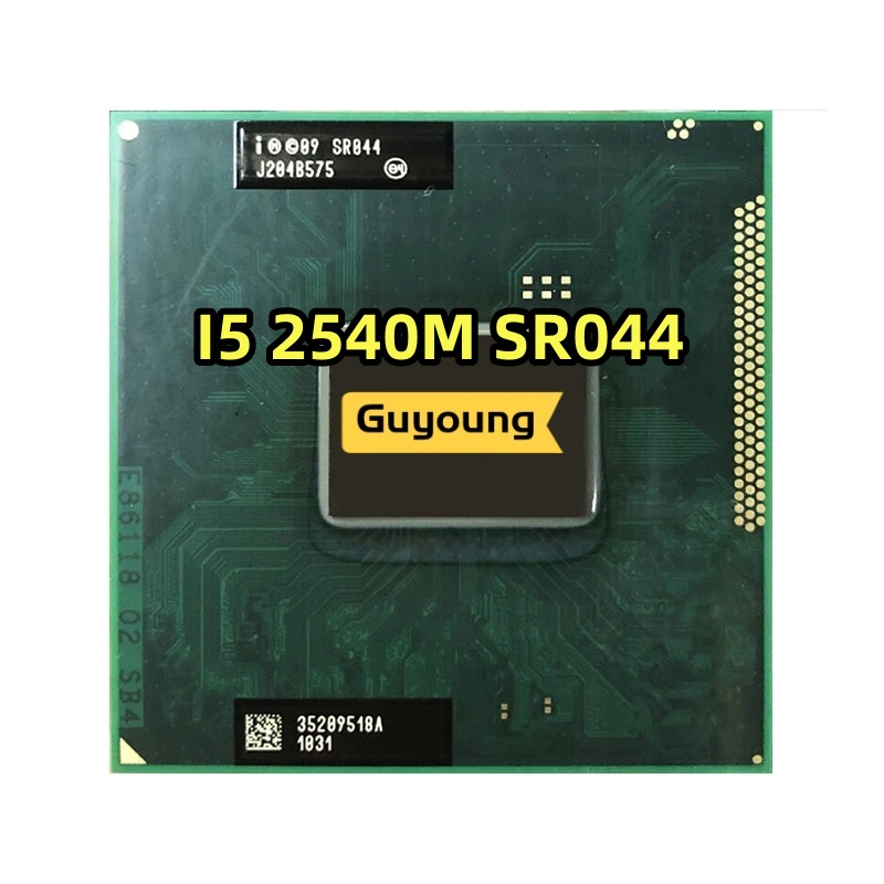 Core i5-2540M i5 2540M SR044 2.6 GHz Dual-Core Quad-Thread CPU Processor 3M 35W Socket G2  rPGA988B