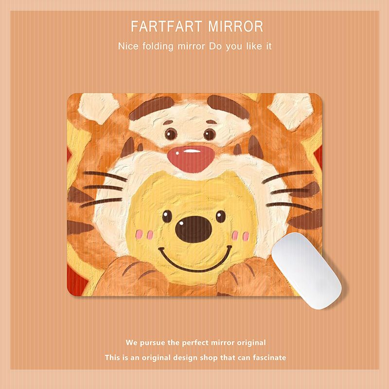 Tấm Lót Chuột Và Bàn Phím Máy Tính Hình Gấu Pooh Dễ Thương