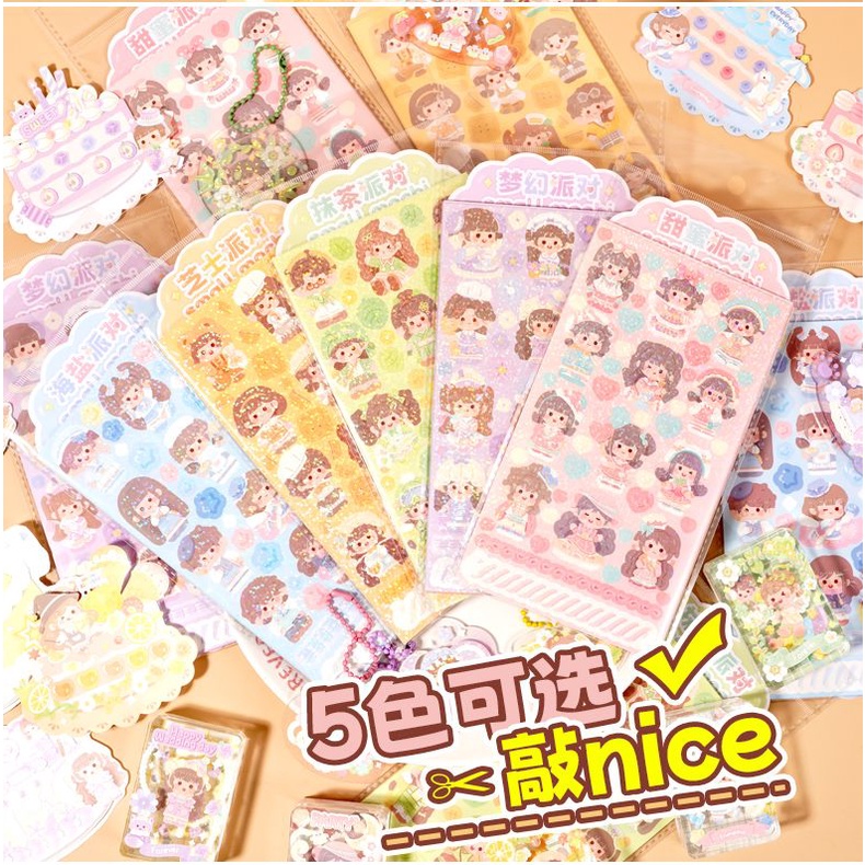 Hàng Mới Về Bộ Sticker Dán Trang Trí Sổ Tay Hình Mochi Cuckoo Dễ Thương