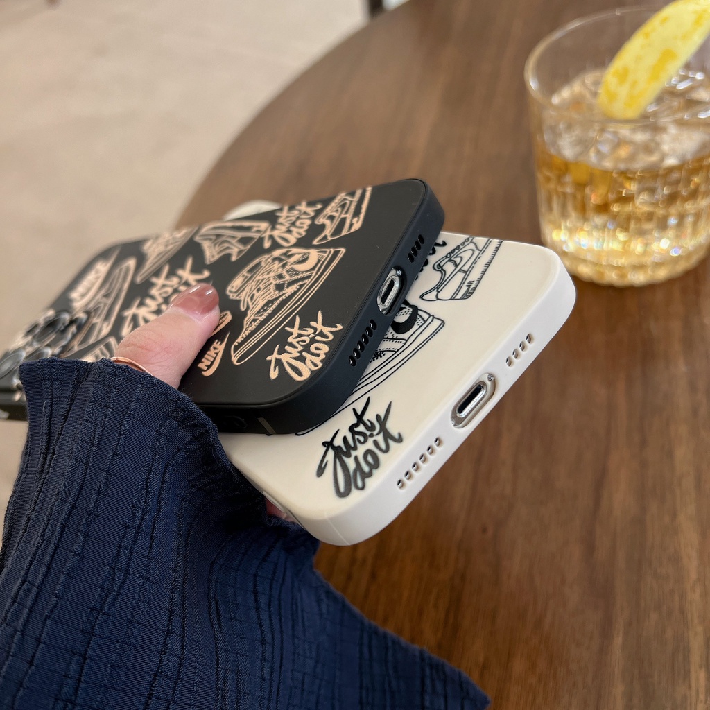 Ốp Điện Thoại Họa Tiết NIKE Phong Cách Âu Mỹ Cho iPhone 11 12 13 14 pro max 12 pro max 13 pro max 14 pro max