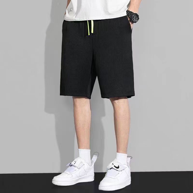 Quần Short Thể Thao Bóng Rổ Vải Lụa Lạnh Màu Sắc Đơn Giản Thời Trang Mùa Hè Cho Nam M-5XL