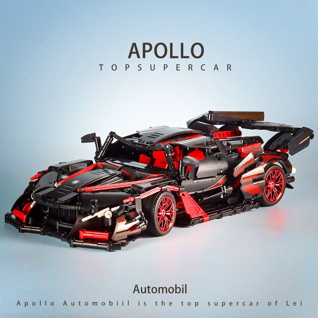Tegole T5012B Apollo Sun God mạ điện màu tím khó lắp ráp khối xây dựng mô hình xe thể thao đồ chơi người lớn