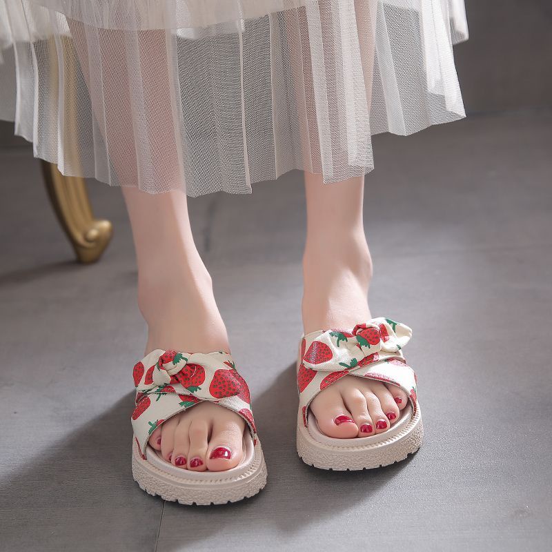 Dép Sandal Đế Dày Bằng Vải Co Giãn Thời Trang