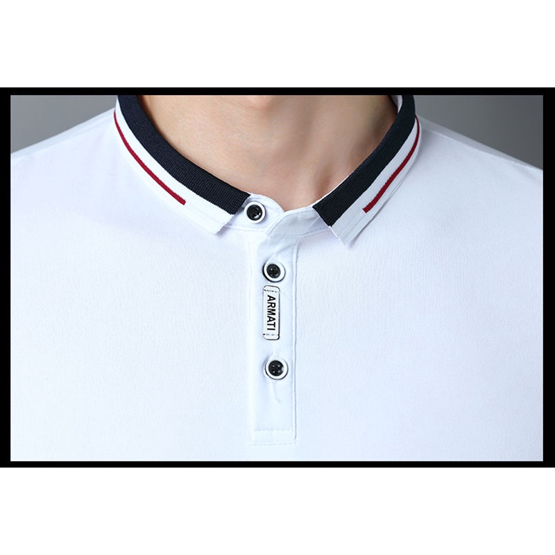 Áo polo Ngắn Tay Màu Trơn Thời Trang Mùa Hè Hàn Quốc Cho Nam