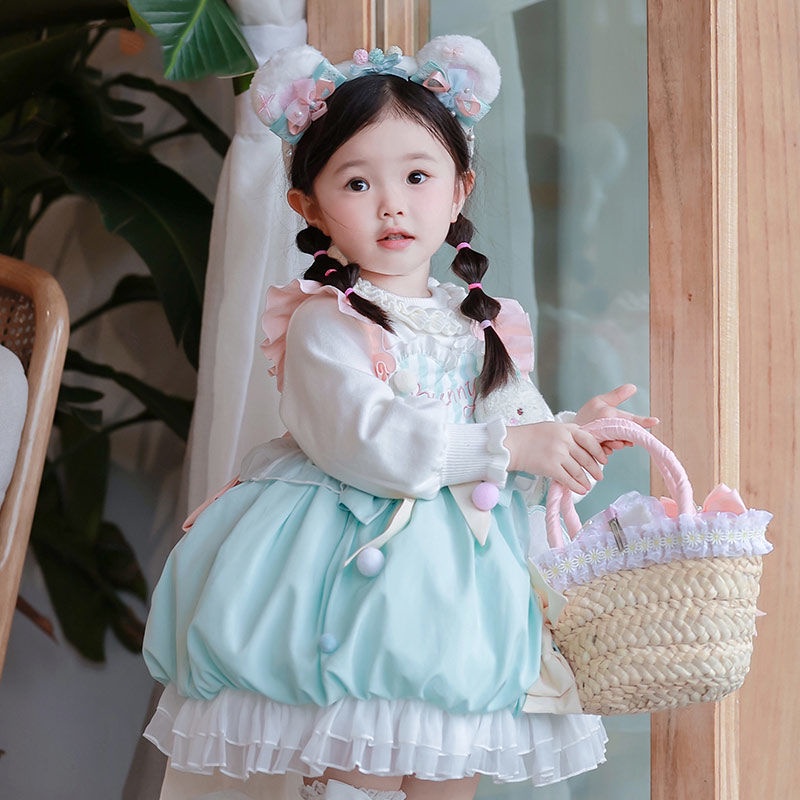 Đầm Công Chúa Lolita Mùa Hè Hai Dây Nhỏ Nhắn Phong Cách Mới Cao Cấp Cho Bé Gái Biểu Diễn Sinh Nhật Bốn Mùa