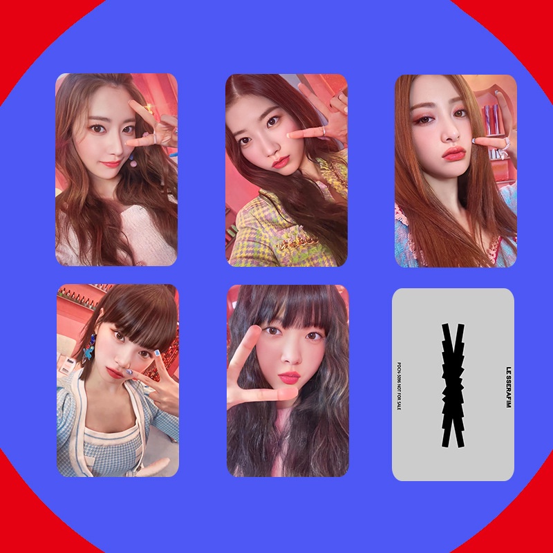 Set 5 Tấm Ảnh Lomo Card Card Phim SAKURA CHAEWON YUNJIN KAZUHA