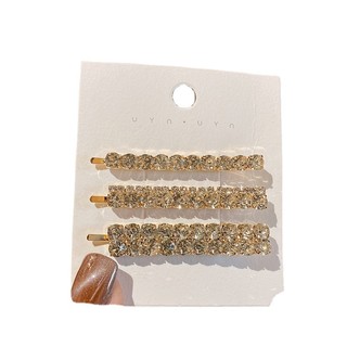 Kim Cương Giả Flat Clip Nổ Kẹp Tóc Bên Kẹp Tóc Hàn Quốc Flash Kim Cương Kẹp Tóc