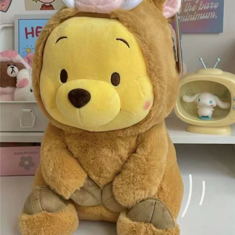 Trái tim cô gái Búp bê Winnie the Pooh Búp bê đồ chơi sang trọng Winnie the Pooh cho bạn gái Món quà sinh nhật Gấu bông