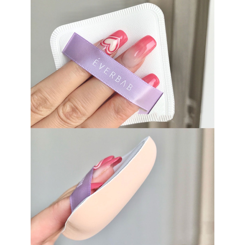 Everbab Set 2 Mút Trang Điểm Ướt Và Khô Hình Viên Kim Cương