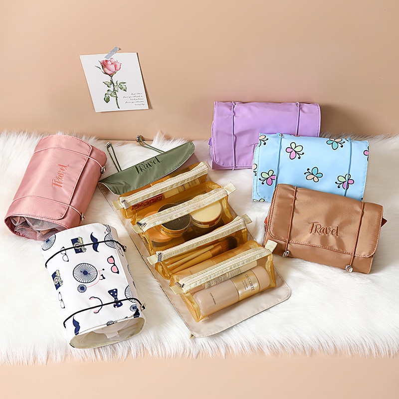 Túi Đựng Mỹ Phẩm Bốn Trong Một Đa Năng Tiện Dụng Mang Theo Du Lịch