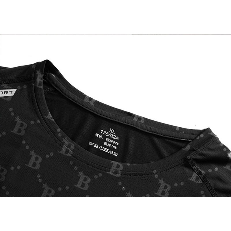 Áo Thun Tay Ngắn Cổ Tròn Dáng Rộng Thoáng Khí Nhanh Khô Thời Trang Mùa Hè Cho Nam