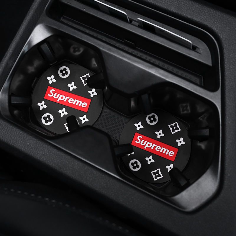 Đế Lót Ly Hình Tròn Bằng Cao Su Mềm Cách Nhiệt Chống Trượt Chống Bỏng Họa Tiết Hoạt Hình Thời Trang Cho Xe Hơi