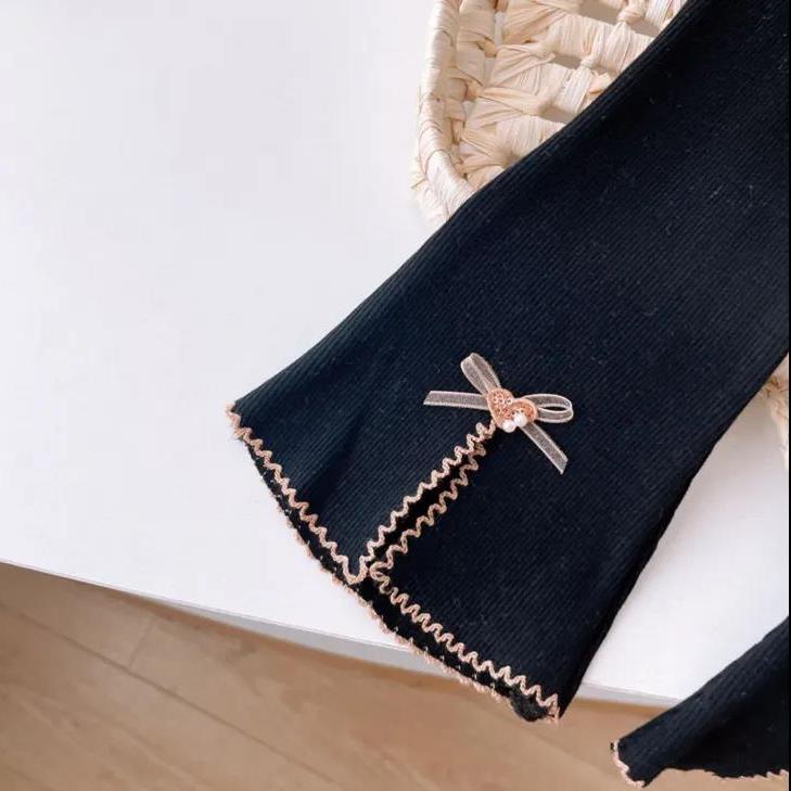 ~ 2023 Quần Dài Mỏng Phong Cách Thời Trang Mới Hợp Xu Hướng Cho Bé Gái