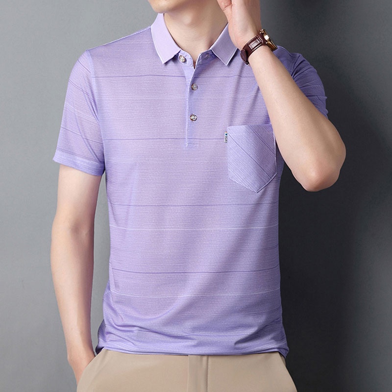 Áo polo Mỏng Tay Ngắn Thời Trang Mùa Hè Cho Nam