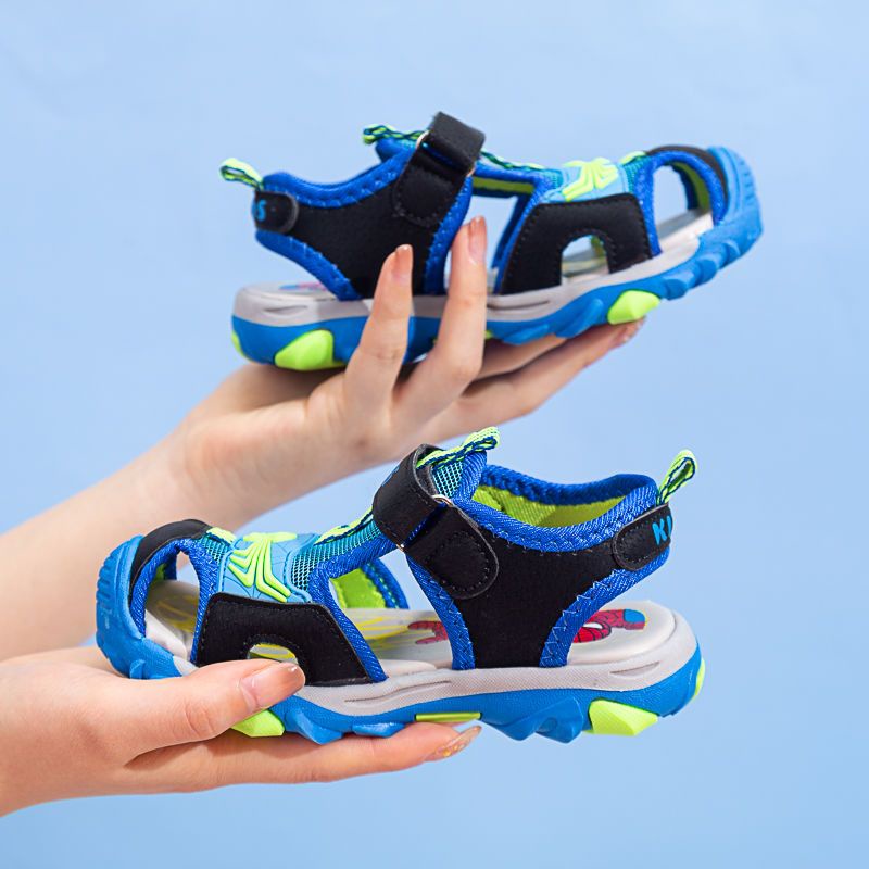 Giày Xăng Đan Đi Biển In Hoạt Hình Người Nhện Thời Trang Mùa Hè Cho Bé Trai