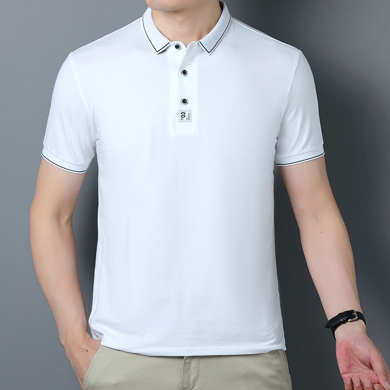Áo polo Ngắn Tay Màu Sắc Đơn Giản Thời Trang Mùa Hè Cho Nam