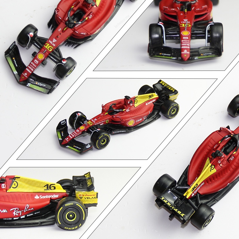 Xe Hơi Ferrari F1 Kỷ Niệm Lần Thứ 75 Tỉ Lệ 1: 43 Bburago #16 Phụ Kiện Trang Trí Cho Xe Hơi Leclercc #55 Mô Hình Xe Ô Tô Sainz Monza Ý GP Bằng Hợp Kim